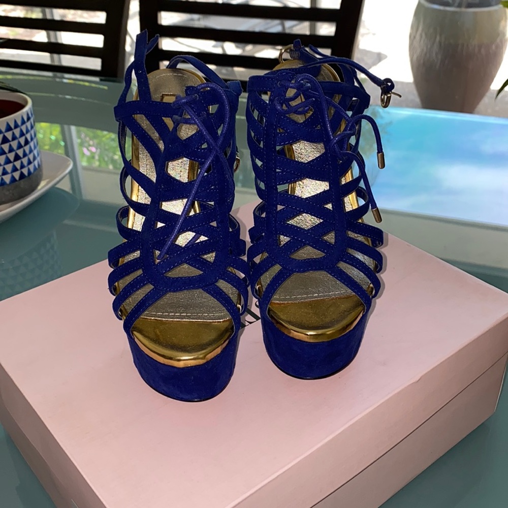 Blue Bakers Heels